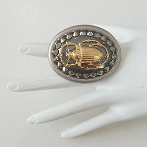 GASOLINE GLAMOUR gold beetle ring